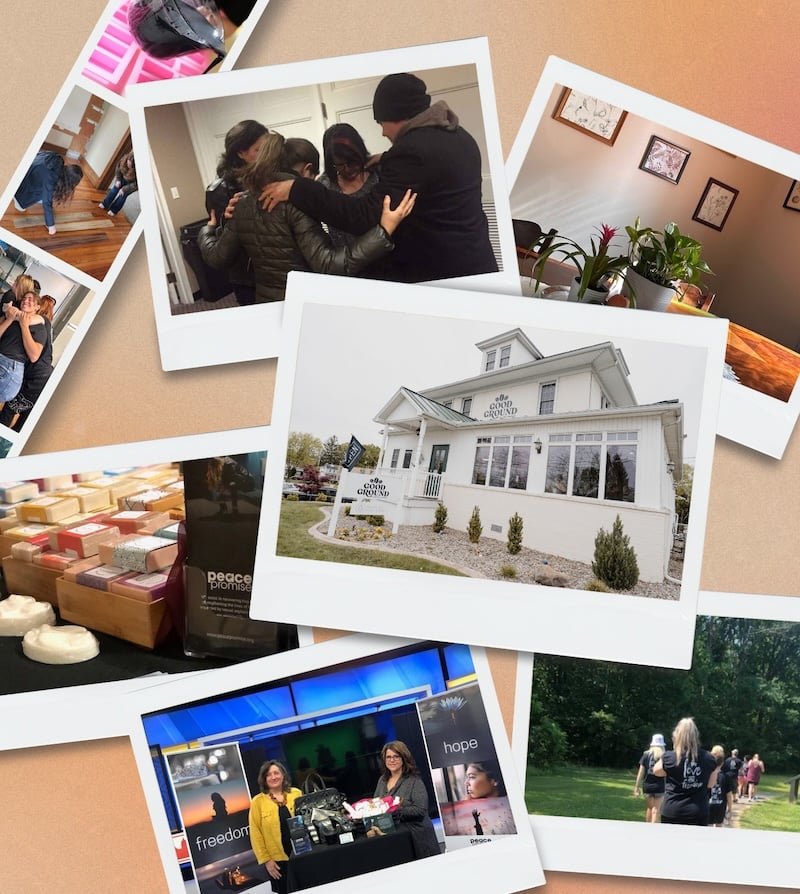 Photo collage showing the many events Peace Promise has held.